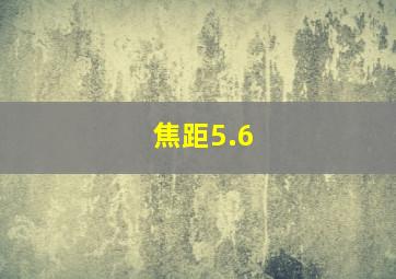 焦距5.6