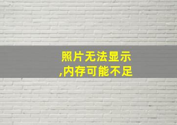 照片无法显示,内存可能不足