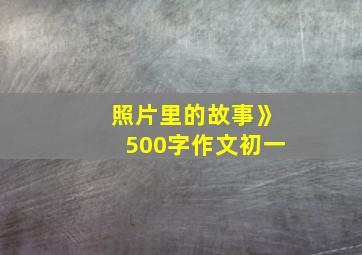 照片里的故事》500字作文初一