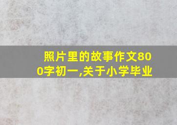 照片里的故事作文800字初一,关于小学毕业