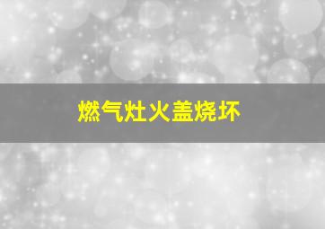 燃气灶火盖烧坏