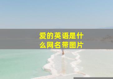 爱的英语是什么网名带图片