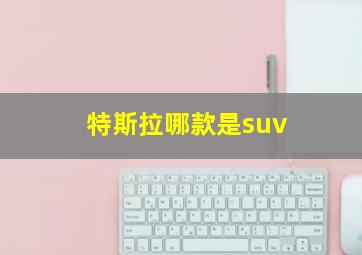 特斯拉哪款是suv