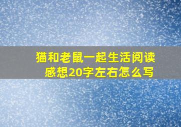 猫和老鼠一起生活阅读感想20字左右怎么写