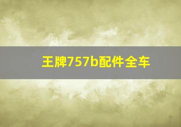 王牌757b配件全车