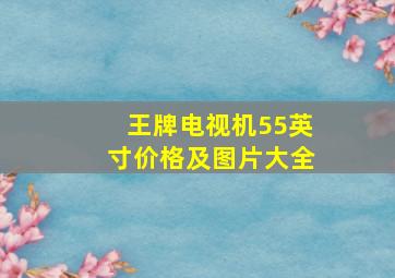 王牌电视机55英寸价格及图片大全