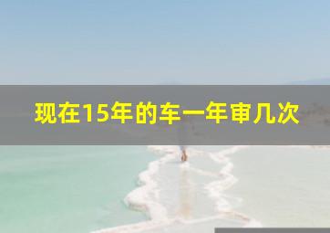 现在15年的车一年审几次