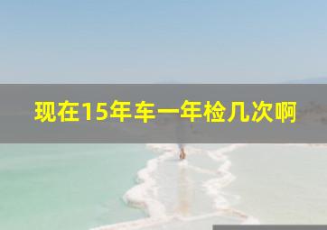 现在15年车一年检几次啊