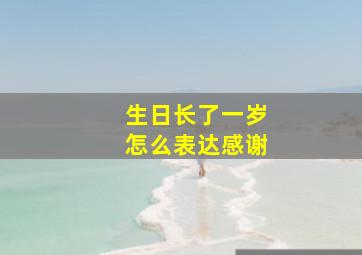 生日长了一岁怎么表达感谢