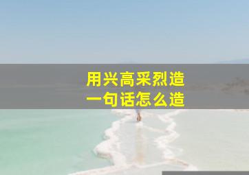 用兴高采烈造一句话怎么造