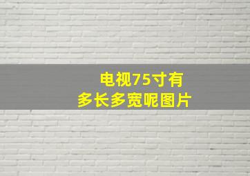 电视75寸有多长多宽呢图片