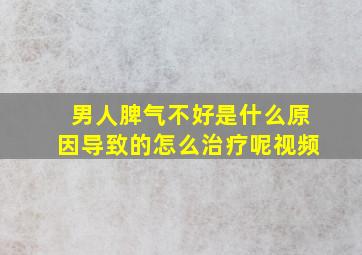 男人脾气不好是什么原因导致的怎么治疗呢视频