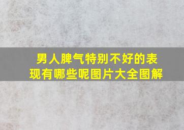 男人脾气特别不好的表现有哪些呢图片大全图解