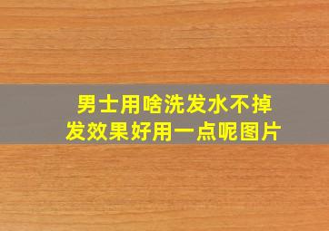 男士用啥洗发水不掉发效果好用一点呢图片