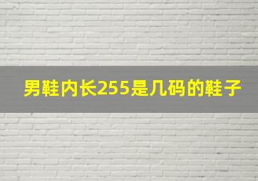 男鞋内长255是几码的鞋子