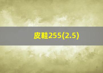 皮鞋255(2.5)