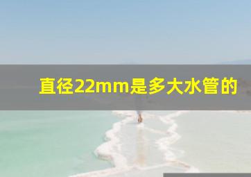 直径22mm是多大水管的