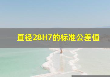 直径28H7的标准公差值