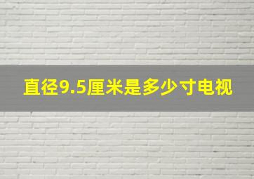 直径9.5厘米是多少寸电视