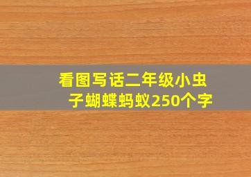 看图写话二年级小虫子蝴蝶蚂蚁250个字