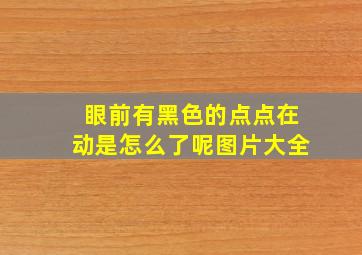 眼前有黑色的点点在动是怎么了呢图片大全