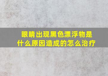 眼睛出现黑色漂浮物是什么原因造成的怎么治疗