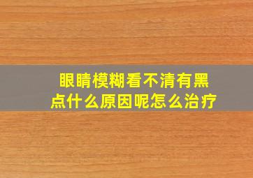 眼睛模糊看不清有黑点什么原因呢怎么治疗