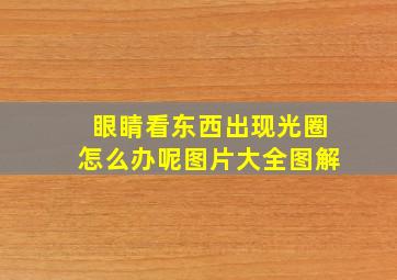 眼睛看东西出现光圈怎么办呢图片大全图解