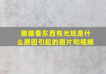 眼睛看东西有光斑是什么原因引起的图片和视频