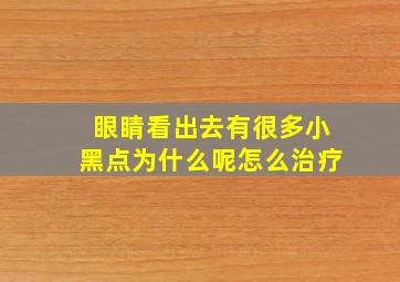 眼睛看出去有很多小黑点为什么呢怎么治疗