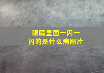 眼睛里面一闪一闪的是什么病图片