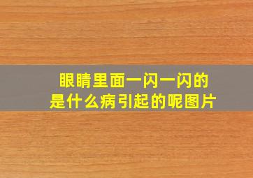 眼睛里面一闪一闪的是什么病引起的呢图片