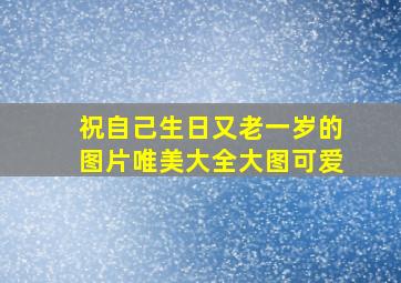 祝自己生日又老一岁的图片唯美大全大图可爱