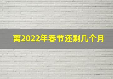 离2022年春节还剩几个月