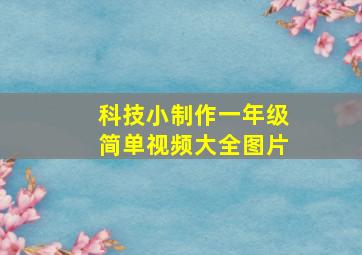 科技小制作一年级简单视频大全图片