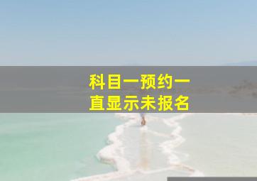 科目一预约一直显示未报名