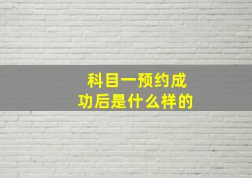 科目一预约成功后是什么样的