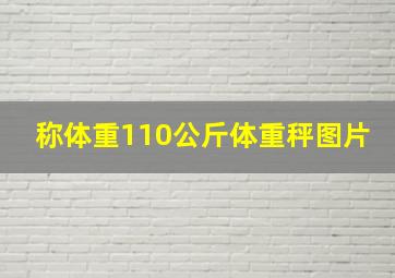 称体重110公斤体重秤图片