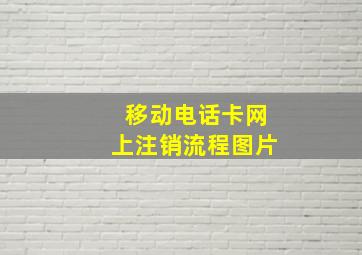 移动电话卡网上注销流程图片