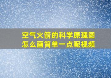 空气火箭的科学原理图怎么画简单一点呢视频