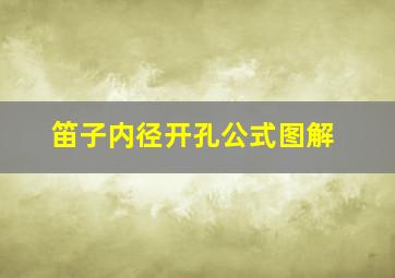 笛子内径开孔公式图解