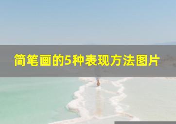 简笔画的5种表现方法图片