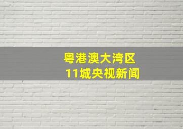 粤港澳大湾区11城央视新闻