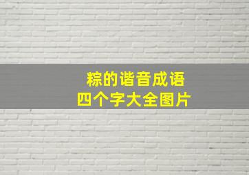 粽的谐音成语四个字大全图片