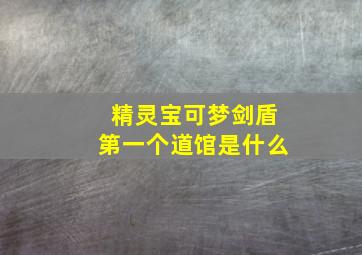 精灵宝可梦剑盾第一个道馆是什么