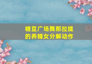 糖豆广场舞那拉提的养蜂女分解动作