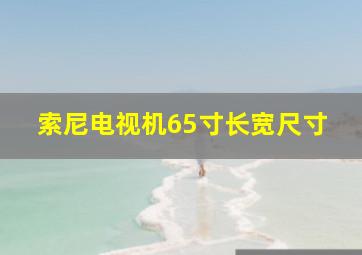 索尼电视机65寸长宽尺寸