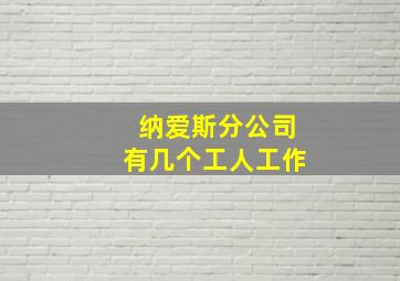 纳爱斯分公司有几个工人工作