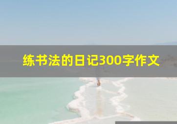 练书法的日记300字作文