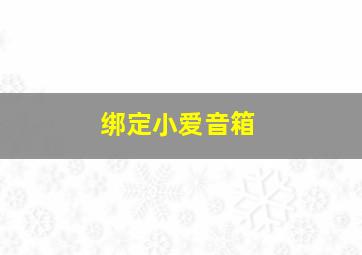 绑定小爱音箱